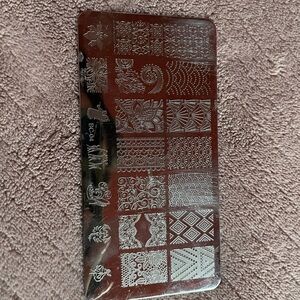 Etched Nail Art Stamping Plate